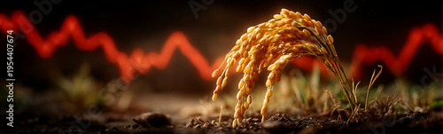 Golden Grain: A close-up sh...