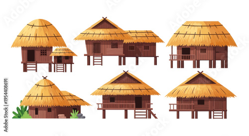 Traditional Southeast Asian Stilt Houses Collection