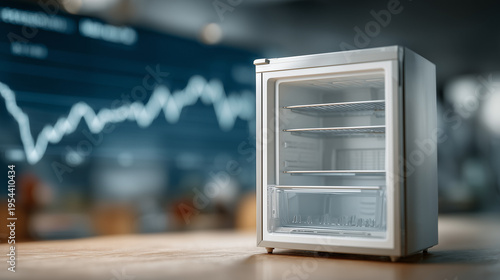 Empty Refrigerator against ...