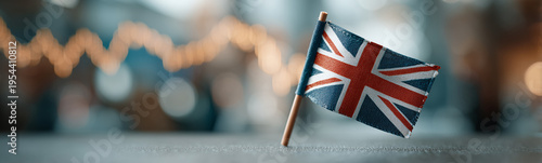 Union Jack with Blurred Bac...