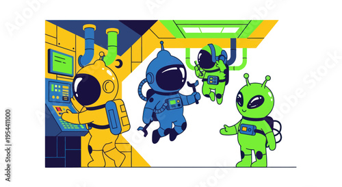 Cute Aliens and Astronauts in Sci-Fi Workshop