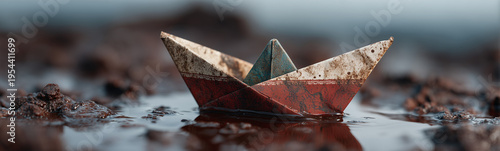 Floating Dream: A weathered...