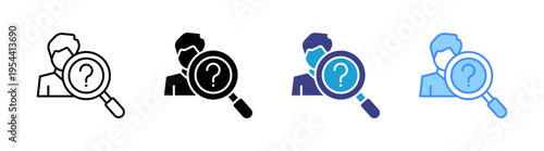 Find icon set multiple style collection