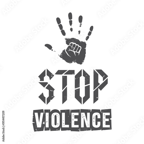 Black and white of a clenched fist breaking free from chains with the word breaking chains