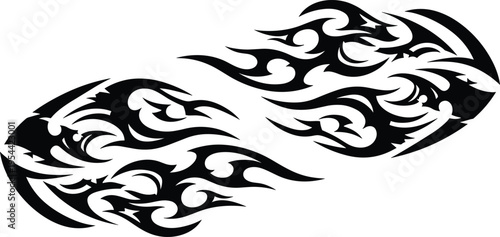 Set of black witch broomstick silhouettes with various brush bristles and wooden handles for Halloween magic fantasy and cleaning icons