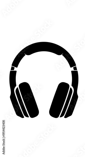 headphones on white background