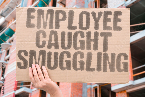 Canvas Print "Employee Caught Smuggling" A tech company employee was arrested after being caught attempting to smuggle advanced chips to a foreign buyer