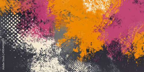 Abstract artistic splash of vivid colors in a creative and eye-catching artwork, capturing the essence of bold expression. 