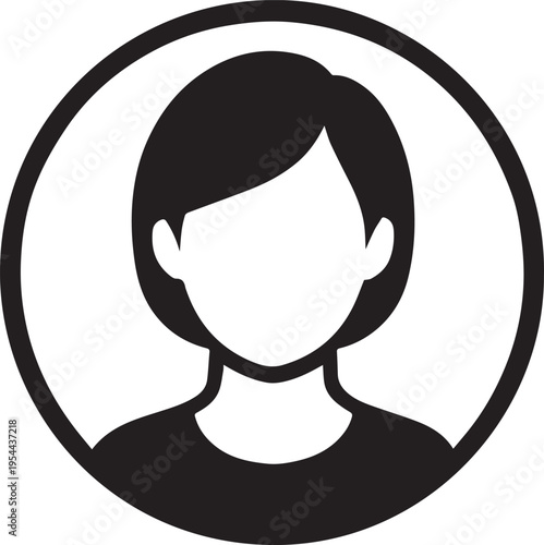 women logo icon vector on white background