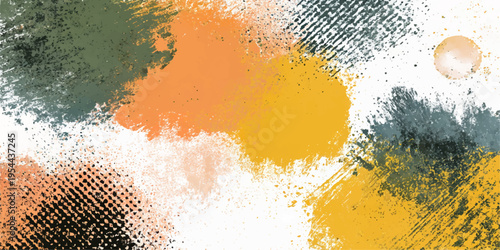 Abstract expressive and textured composition, featuring dynamic brushstrokes and vibrant color palettes of abstract expressionism. conveying a sense of artistic freedom and visual interest.