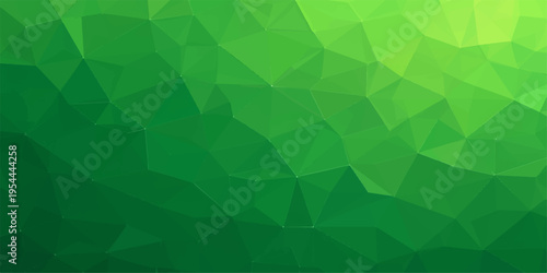 Abstract green geometric triangle pattern background with modern digital design style