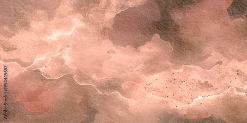 Abstract a stunning watercolor depiction of soft, ethereal clouds in pastel hues creates a dreamy landscape, inviting contemplation and peace.