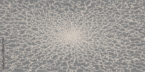 Abstract a mesmerizing, symmetrical pattern, resembling a complex neural network or celestial formation, is rendered in subtle, monochromatic hues.