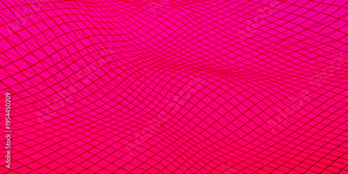 A textured pink abstract background with a dotted pattern features a macro cloth textile surface and red fiber design on a soft cotton canvas wallpaper