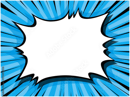 アメコミ風 吹き出し テンプレート コピースペース ベクターイラスト 背景素材