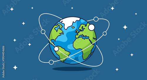 Globe Earth Planet World Map.