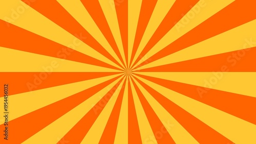 Retro Sunburst Burst Orange Yellow Background Illustration for Banner or Website Use Case