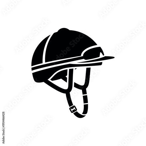 Equestrian riding helmet for horse riding safety.