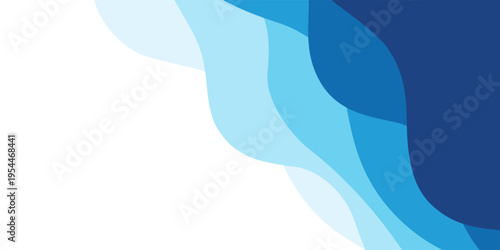 Sea waves layered vector background illustration and sea beach vector illustration.