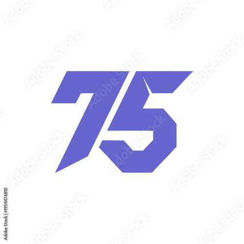 Free Download Large purple number seventy-five symbol. - GFXLoad
