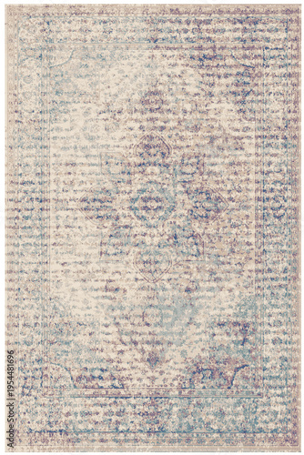 Folk style traditional printed Carpet with trending colors and texture in high resolution
