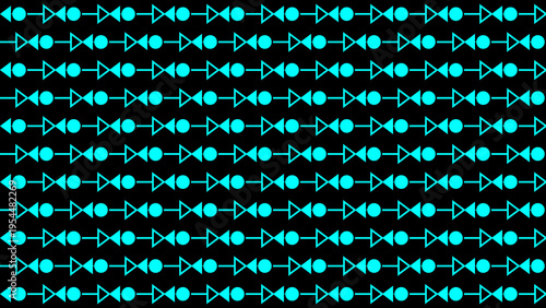 Neon Circuit Pattern on Black Background vector background