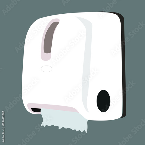 Paper dispenser isolated. vector illustration
