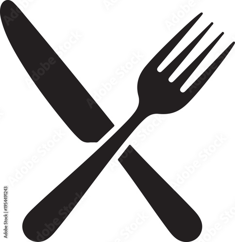 icon fork and knife sign