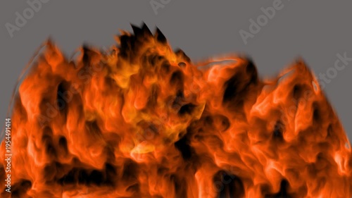 fire flames on transparent background