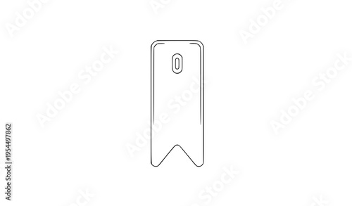 Bookmark icon save content outline vector illustration
