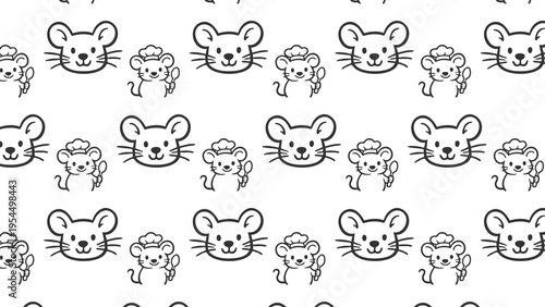 Mouse vector cheese pattern 