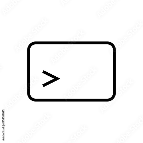 Terminal Command Icon Outline