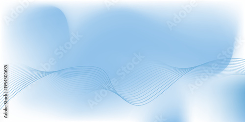 Beautiful Flowing Summer Color Abstract Background. Sky blue and cream gradient mesh background. Refreshing abstraction artwork. Vector Illustration.