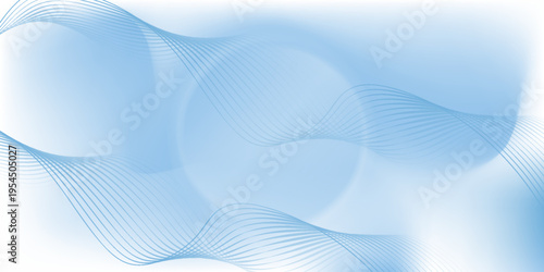 Beautiful Flowing Summer Color Abstract Background. Sky blue and cream gradient mesh background. Refreshing abstraction artwork. Vector Illustration.