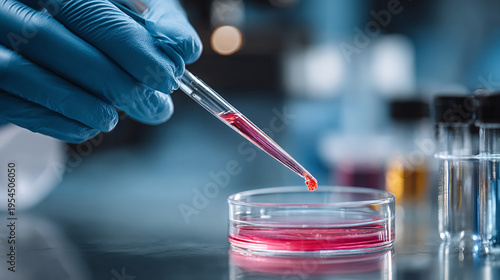 medical clinician applying biological sample onto glass slide for smear test and microscopic examination in laboratory highlighting diagnostic analysis research and healthcare education