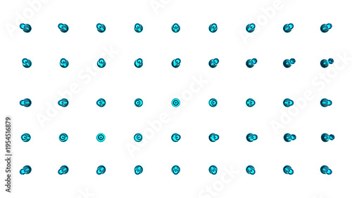 透過png グラフィック素材 自由な場所にピンを打てます 画鋲 push-pin 水色 3DCGレンダリング画像