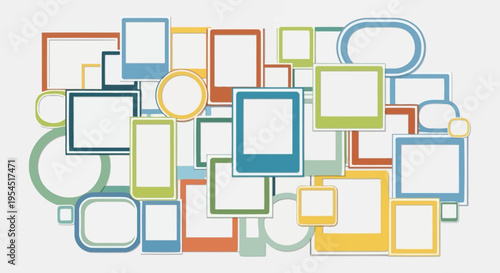 Colorful Geometric Shapes Design.