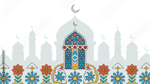 vector illustration of mosque
