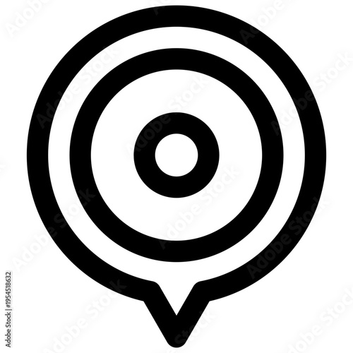 Location. Editable stroke vector icon.