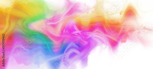 Fotografie Abstract colorful background with smooth lines and waves