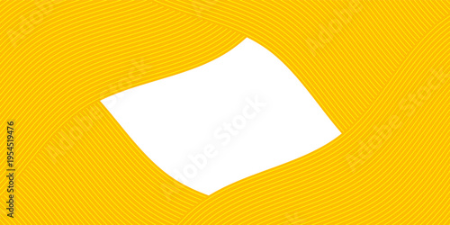 Yellow instant noodle, pasta and spaghetti texture with geometric wavy lines. Ramen, pasta vector pattern. Background abstract food illustration