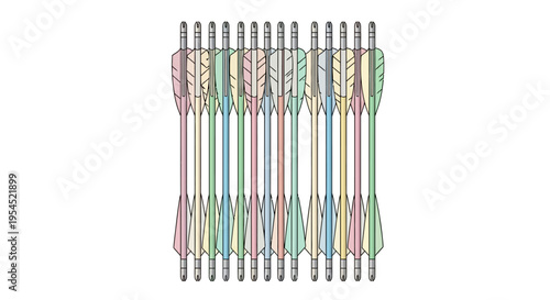 Colorful darts in a quiver bundle.