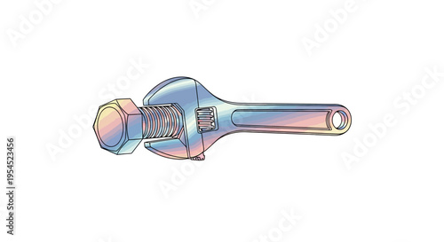 Closeup of a socket wrench.