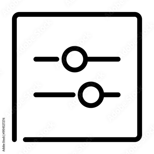 Settings window with sliders representing configuration menu, interface customization, and application controls.