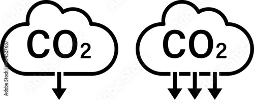 Comparison of carbon dioxide emission levels from two sources