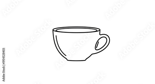 White coffee cup on a saucer isolated on white background