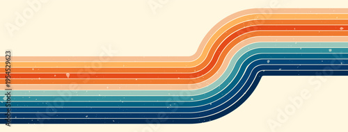 Rainbow stripe magic in warm and cold gradient.