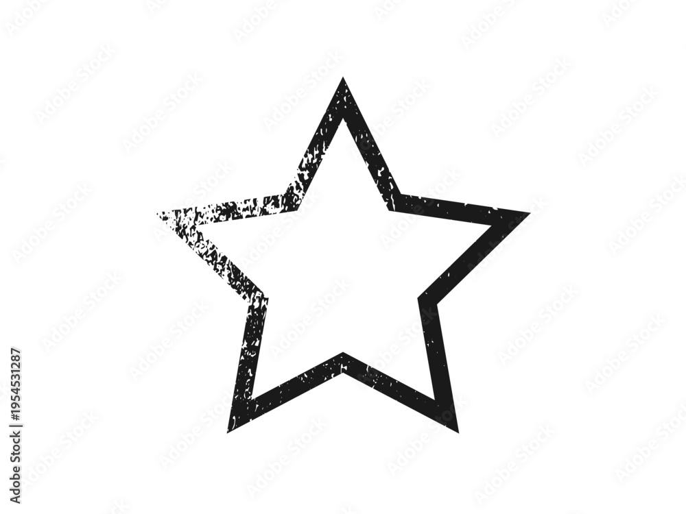 Obraz premium Grunge border in star form