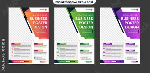 Creative Corporate Business Flyer Brochure Cover Template Design with editable photo
