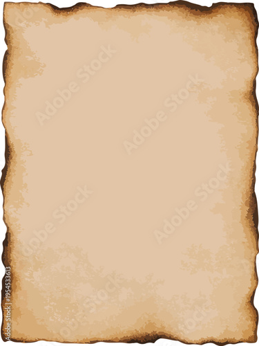 Burn paper vector transparent